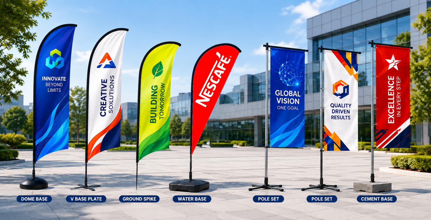 Feather Flags and L Flags