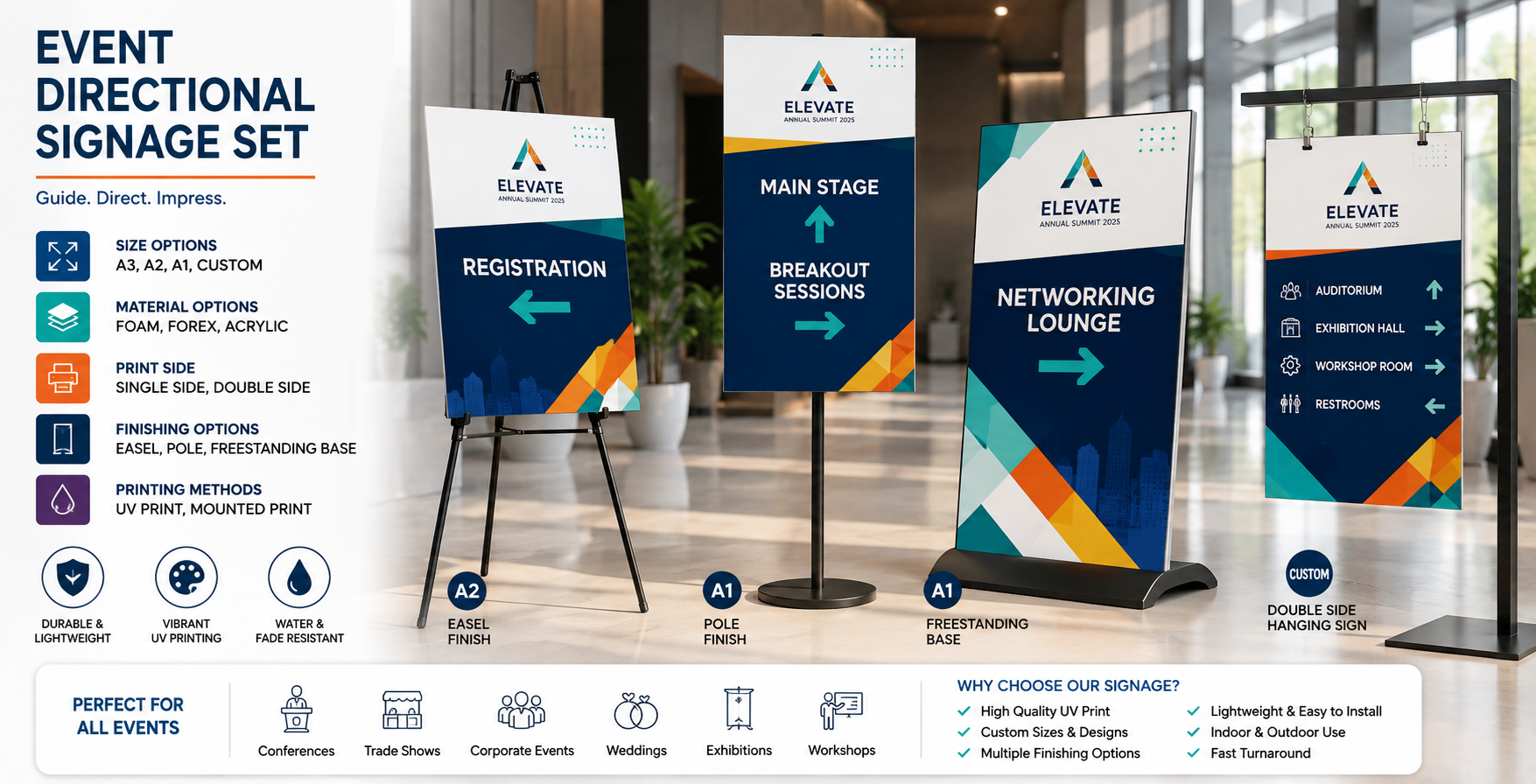 Event Directional Signage Set