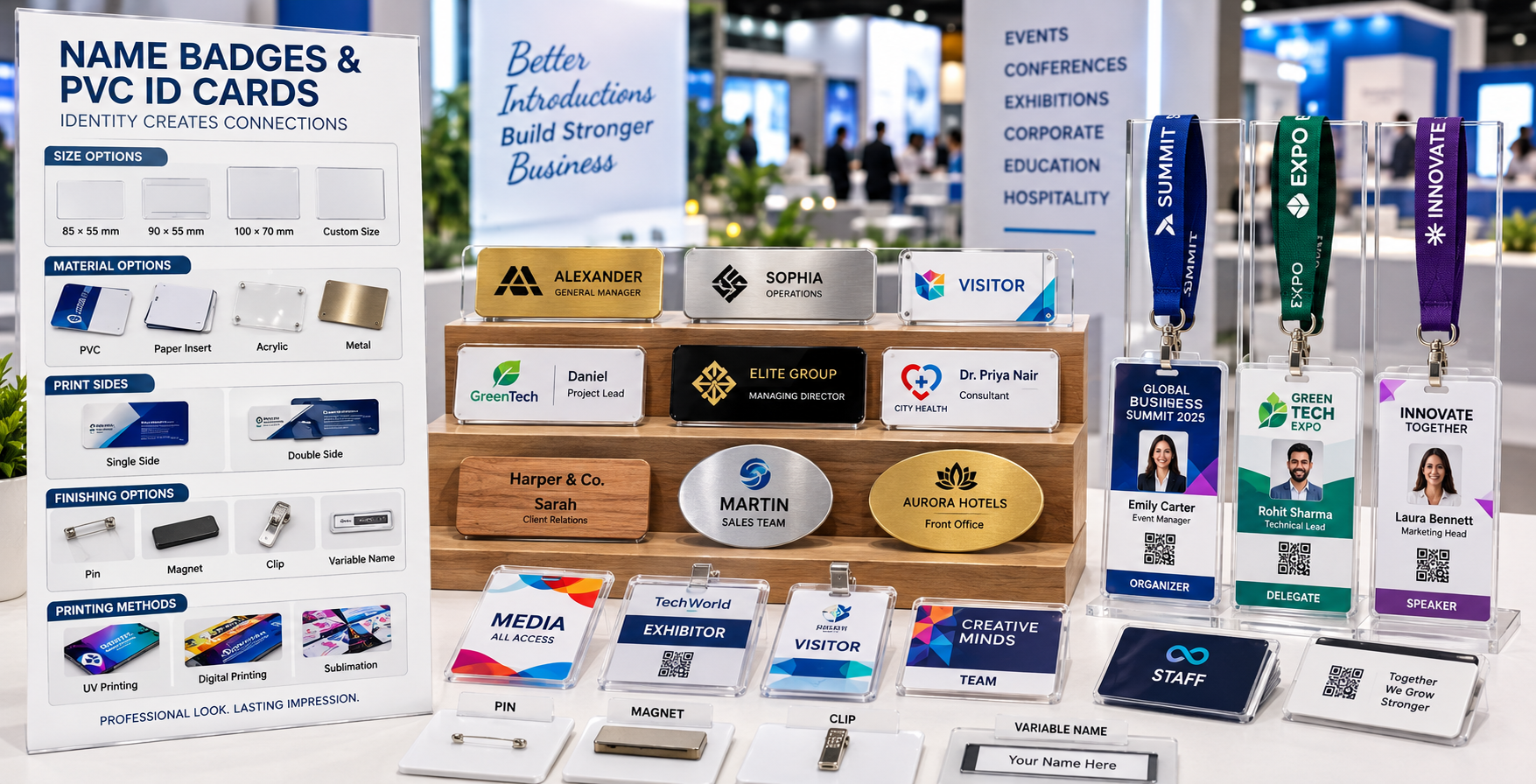 Event Name Badges and ID cards