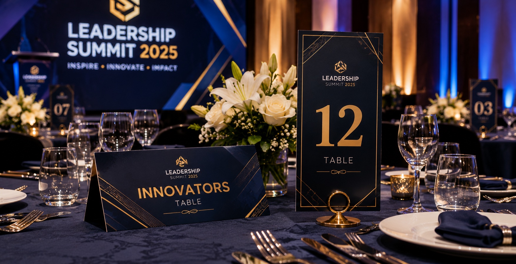 Table Name & Number Cards
