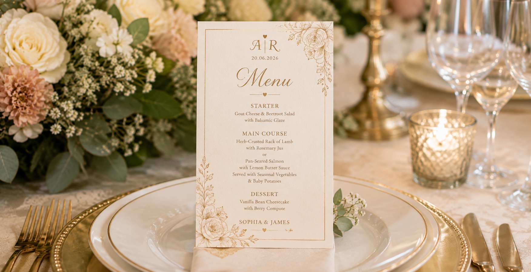 Wedding Menu Cards